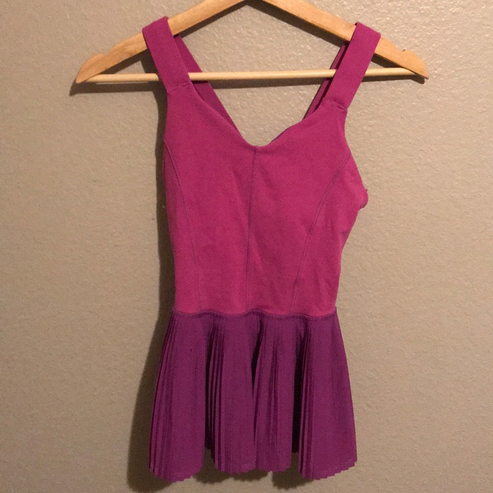 Lululemon Magenta Peplum Tank Top